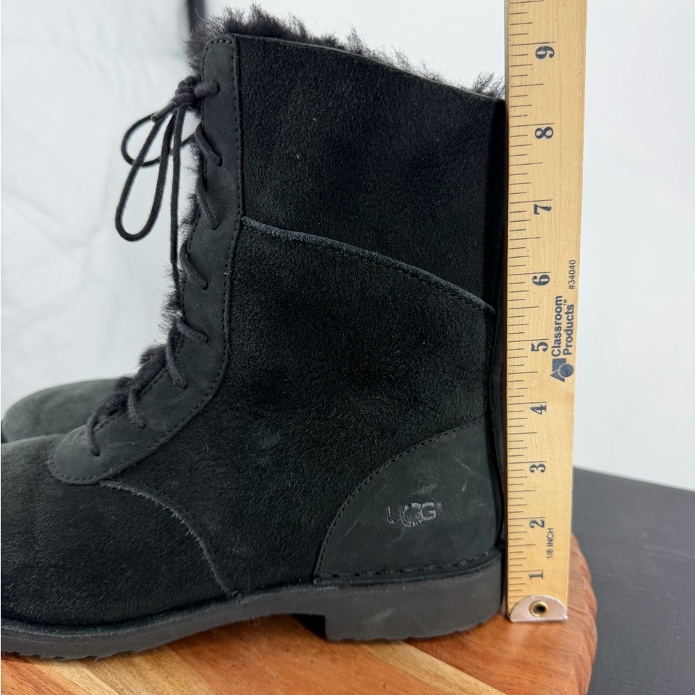 UGG Women’s Daney 1017507 Black Round Toe Lace-Up Ankle Snow Boots Sz 10 - Picture 12 of 12